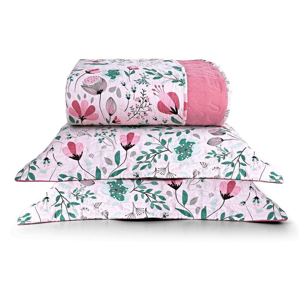 Kit Cobre Leito Casal Botanical Micropercal 200 Fios 7 Peças