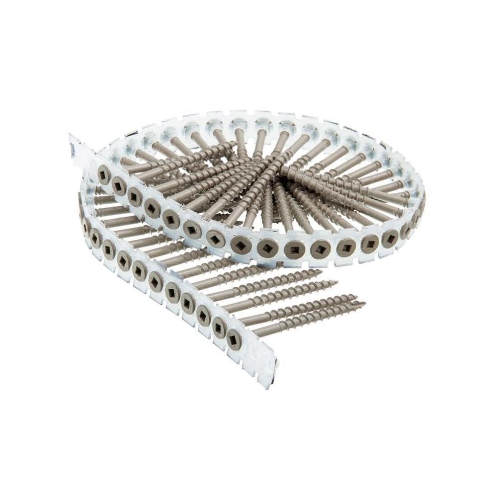 Parafusos Senco Duraspin No. 8, 6,5 cm, cabeça plana quadrada, 1000 unidades