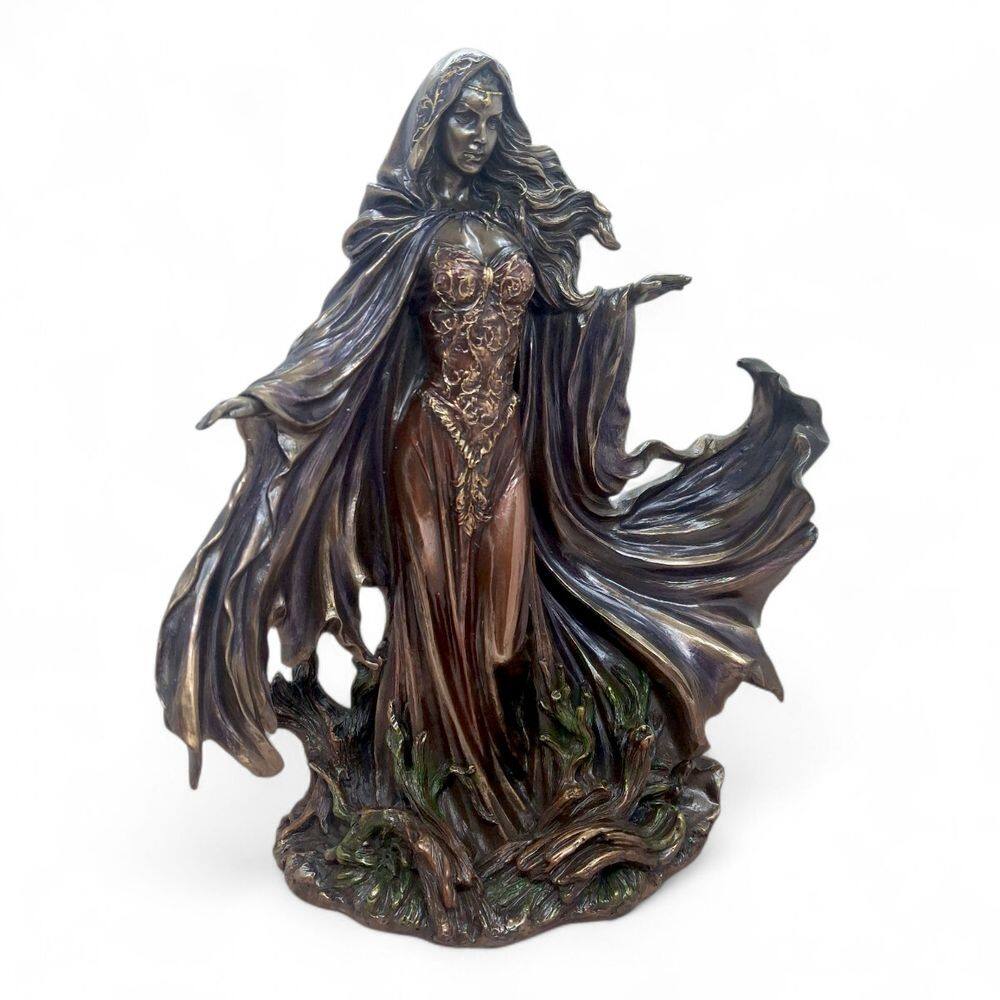 Estátua Morgana Feiticeira Le Fay Sacerdotisa 28 cm