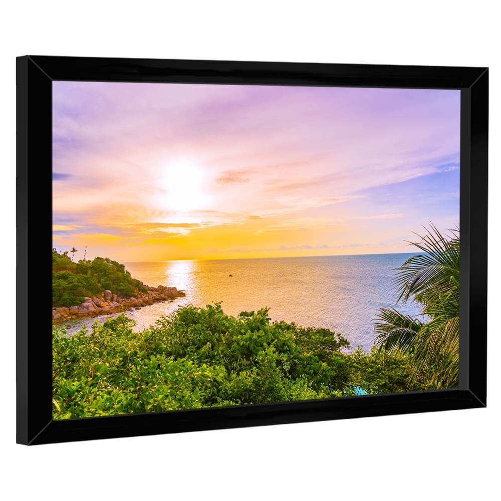 Quadro Decorativo Praia Nascer do Sol