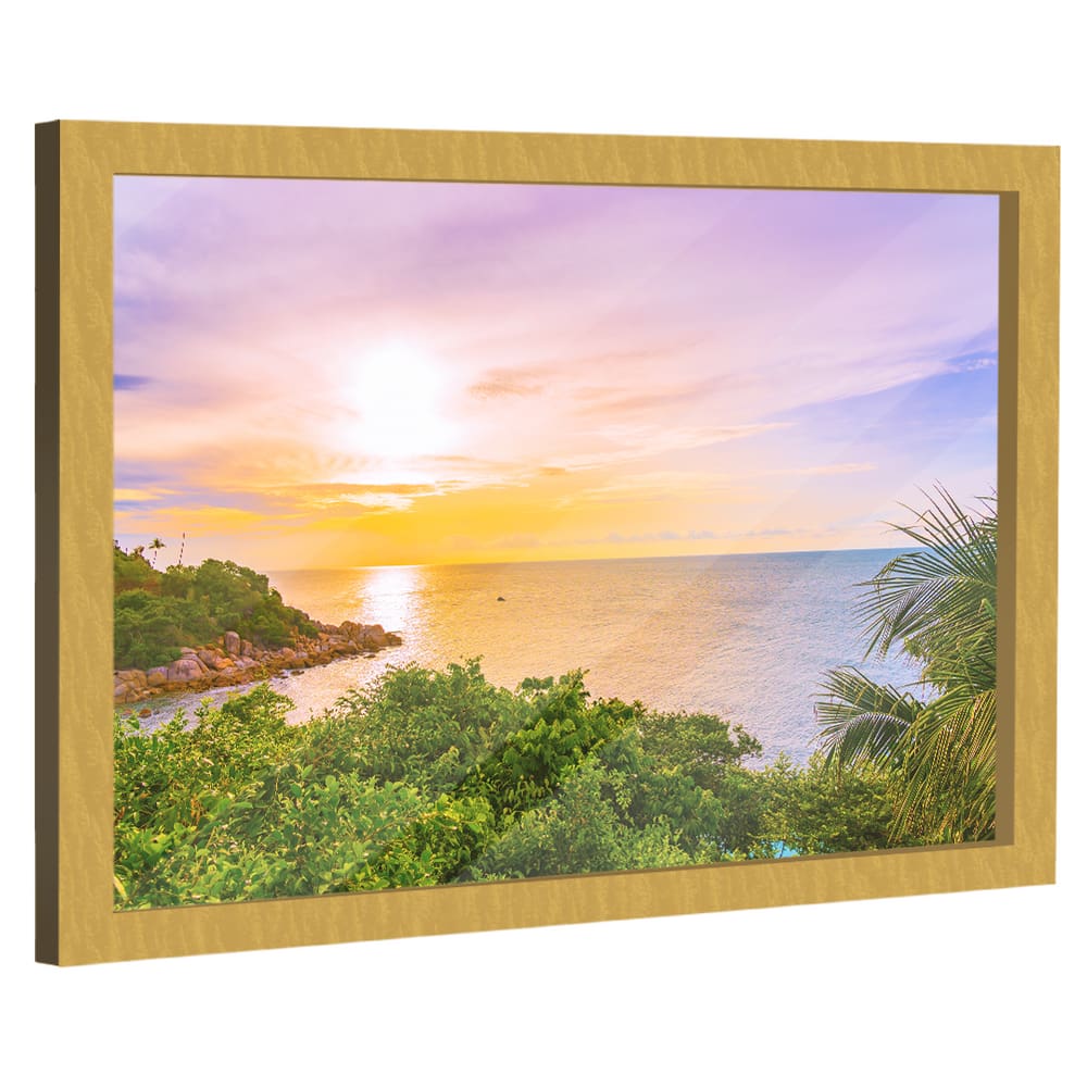 Quadro Decorativo Praia Nascer do Sol