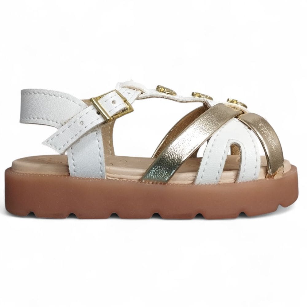 Sandália Infantil Led Luz Molekinha Menina Morango 2741.202