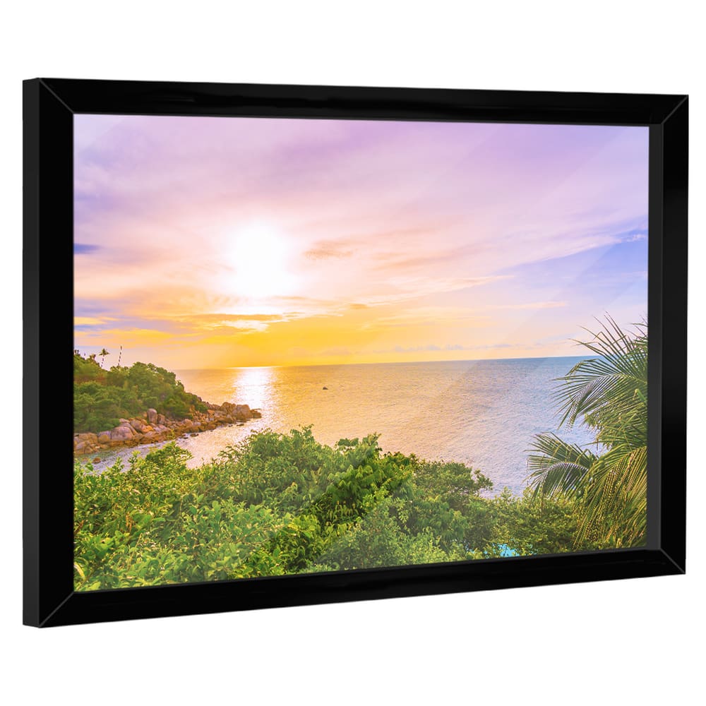 Quadro Decorativo Praia Nascer do Sol