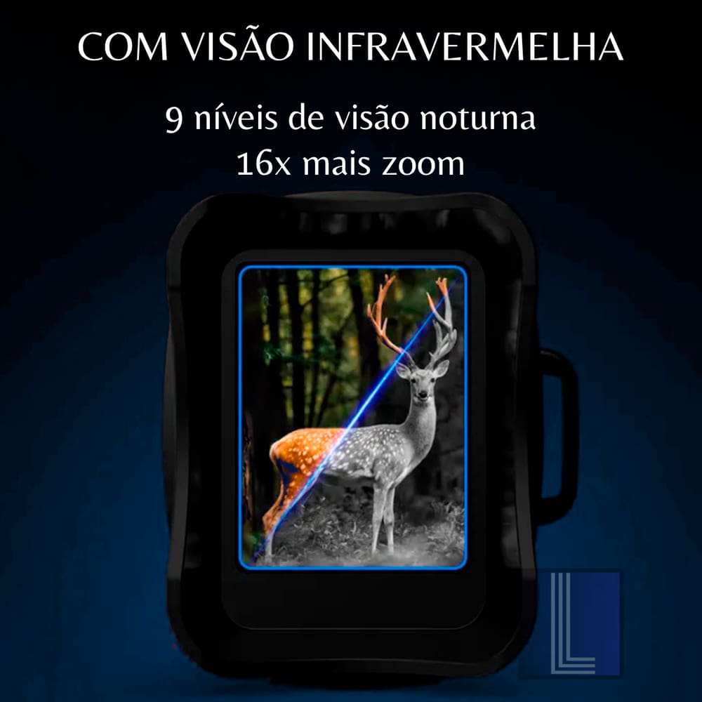 Câmera Monóculo Visão Noturna Infravermelho Zoom | Extra