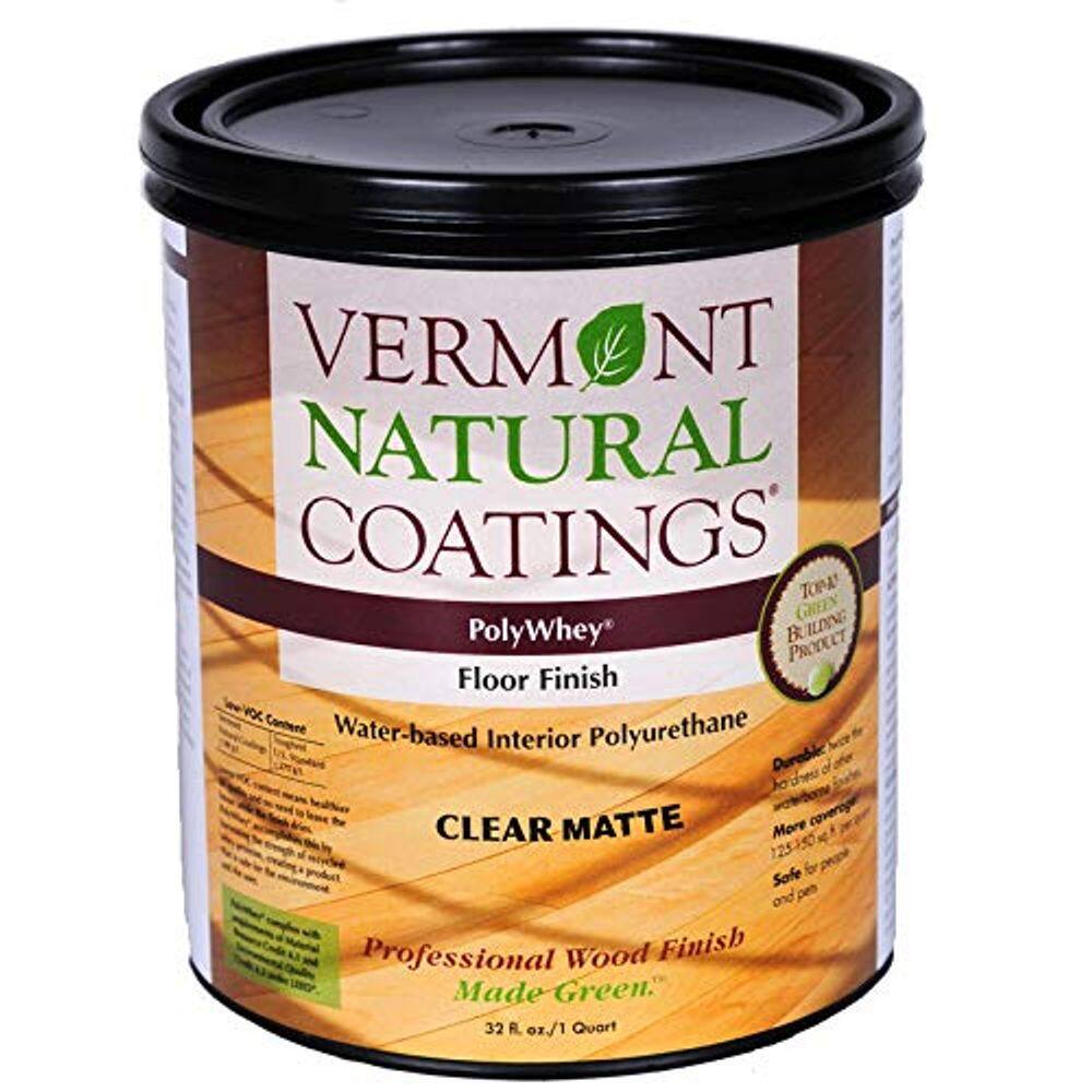 Acabamento de piso Vermont Natural Coatings PolyWhey Matte Clear 1L
