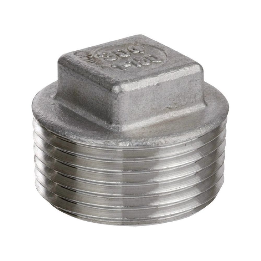 Tampão de cabeça quadrada Smith Cooper em aço inoxidável 1,5 cm