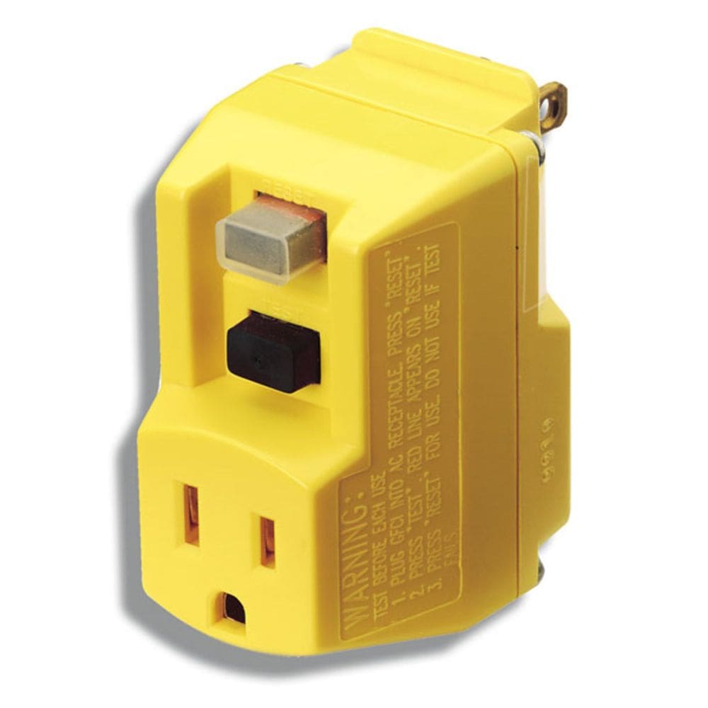 Adaptador Southwire, 1 saída, amarelo, 120V 15A, plugue GFCI