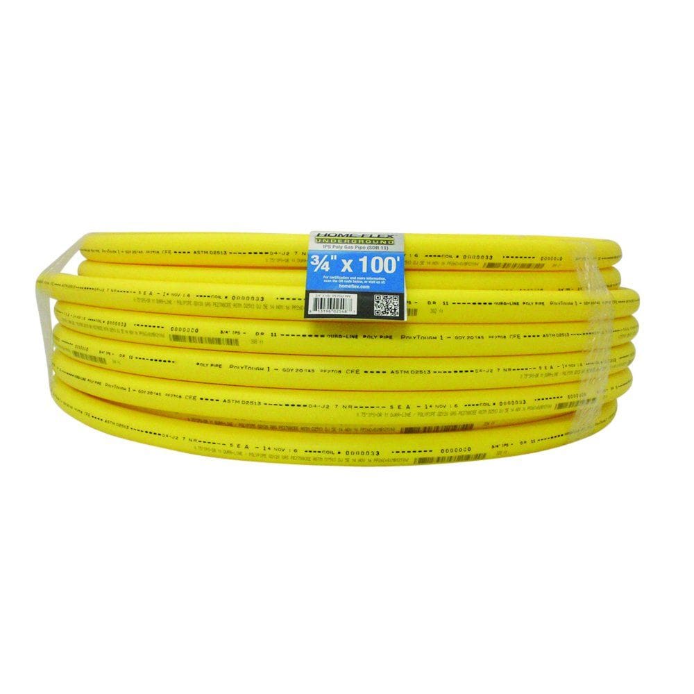 Tubo de gás HOME-FLEX 3/4” IPS Polietileno 30m Amarelo