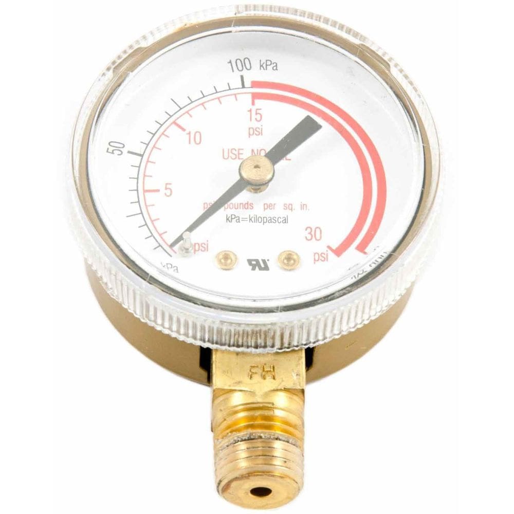 Medidor de acetileno Forney 87730 Baixa Pressão 2” Face 0-30 PSI