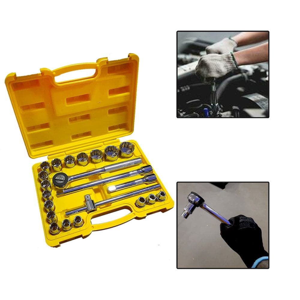 MALETA JOGO DE SOQUETES 1/2” COM 22 PÇS