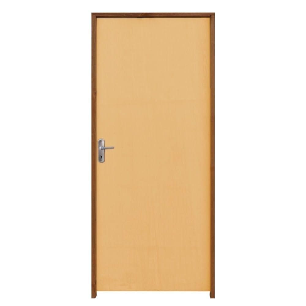 Porta Lisa Mescla 70x210cm Esquerda Com Fechadura E Batente 11 - Rd1004e - Rodam