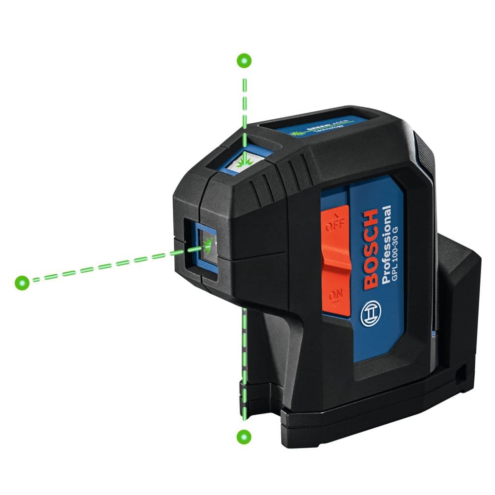Laser de alinhamento Bosch GPL100-30G Green-Beam com acessórios
