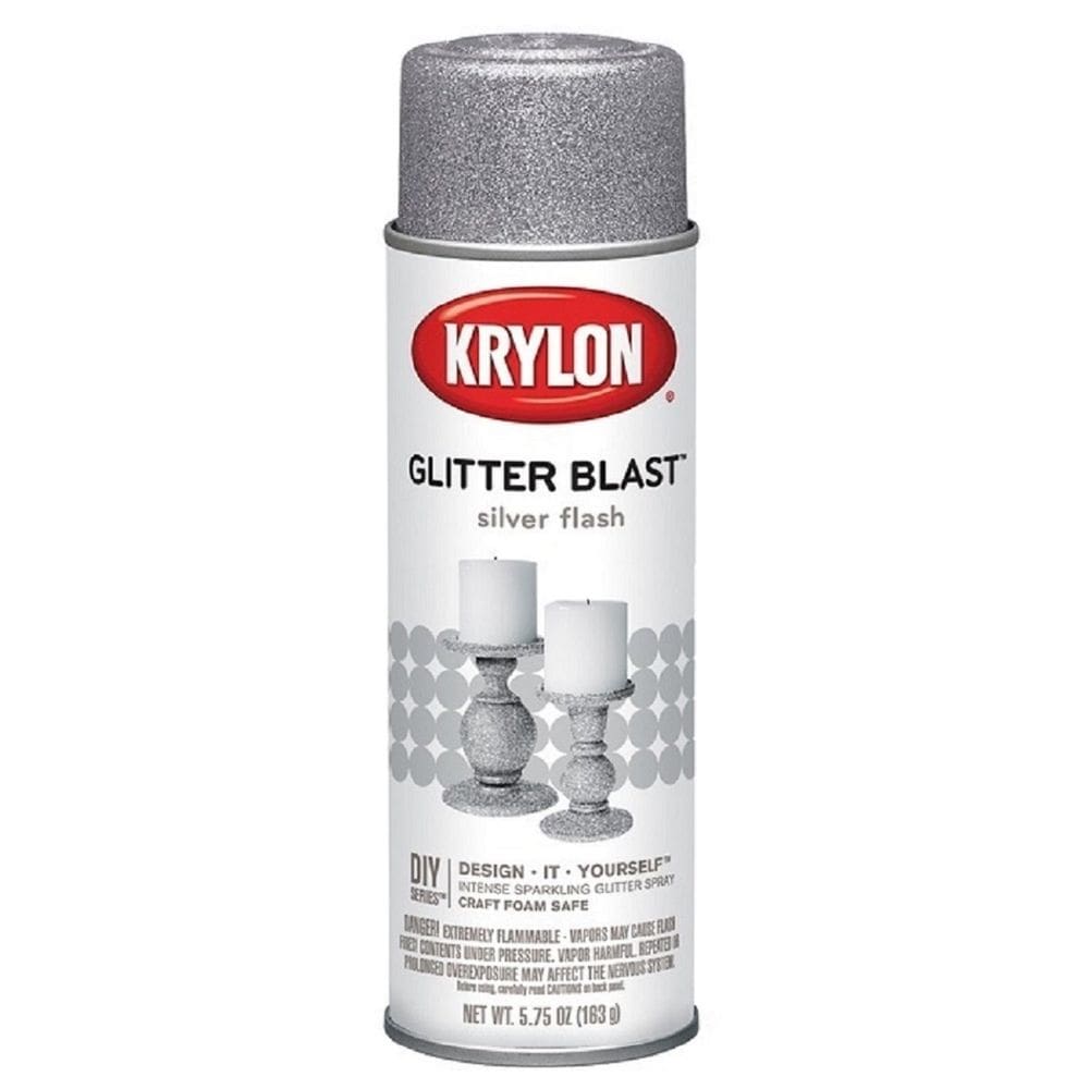 Pintura Krylon Glitter Blast Silver Flash 170 ml em spray