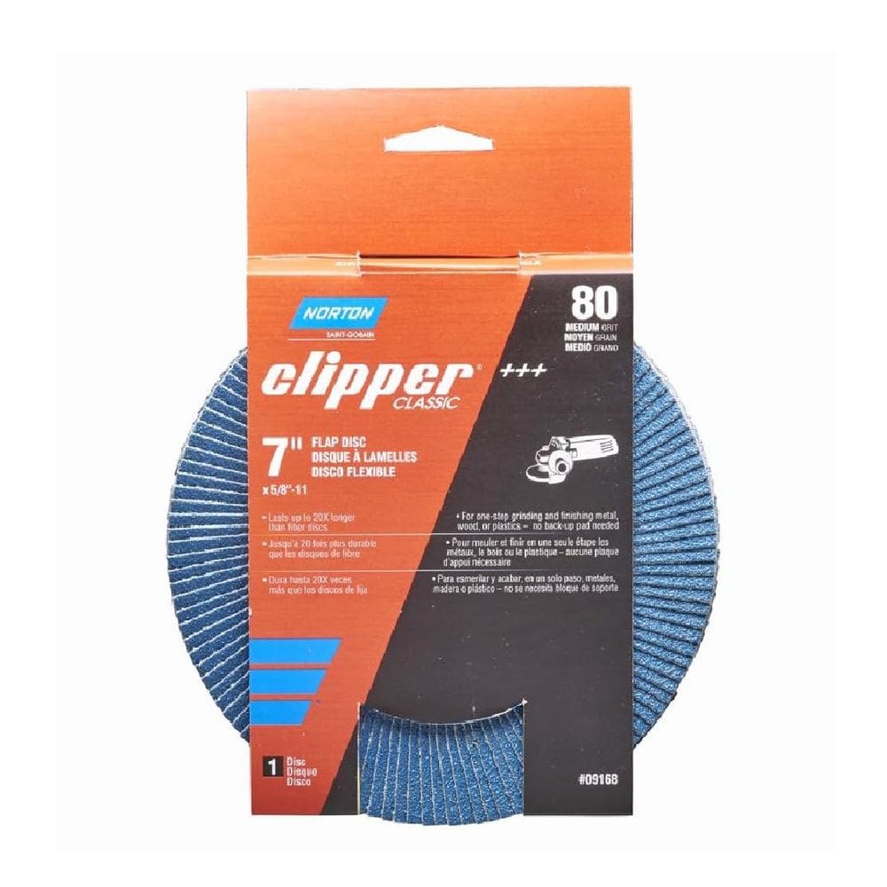 Disco com aba Norton Clipper 7” 80 Grit Coarse