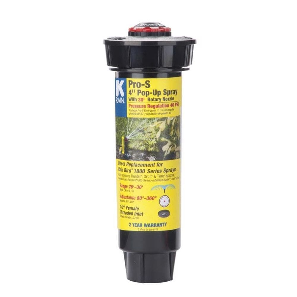 Aspersor de irrigação K-Rain Pro-S 4” Bocal rotativo 8-9m
