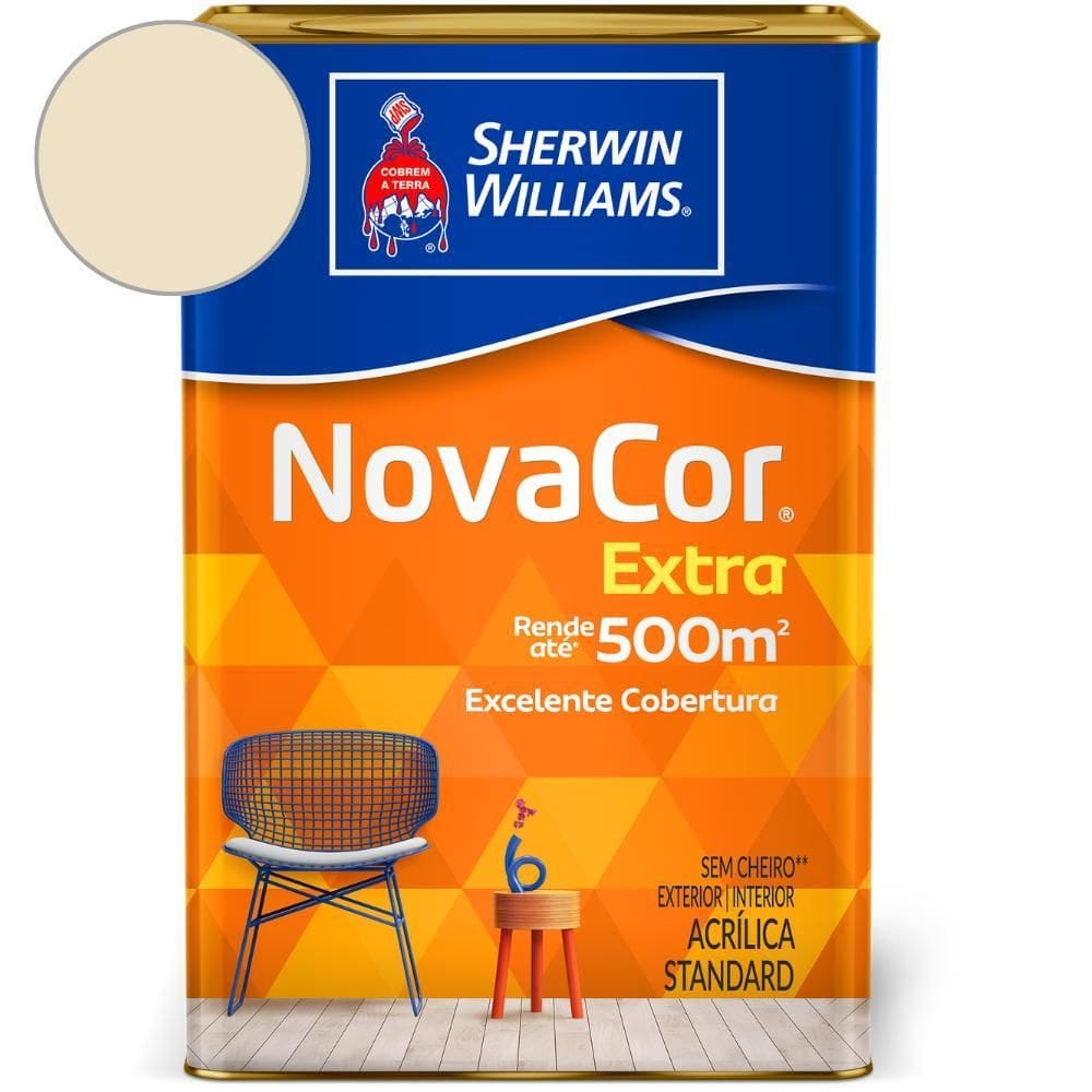 Tinta ACR Mais Rendimento NovaCor Palha Sherwin Williams 18L
