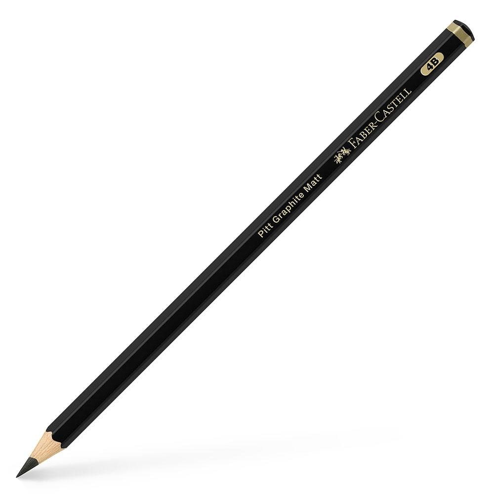 Lápis preto Pitt Grafite Matt 4B Faber-Castell