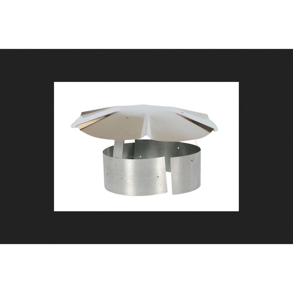 Tampa de chuva de chaminé em aço galvanizado imperial, 23 cm, ajustável