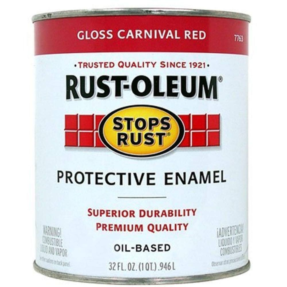 Pintura Rust-Oleum 7763502 Stops Rust Gloss Carnival Red 946 ml