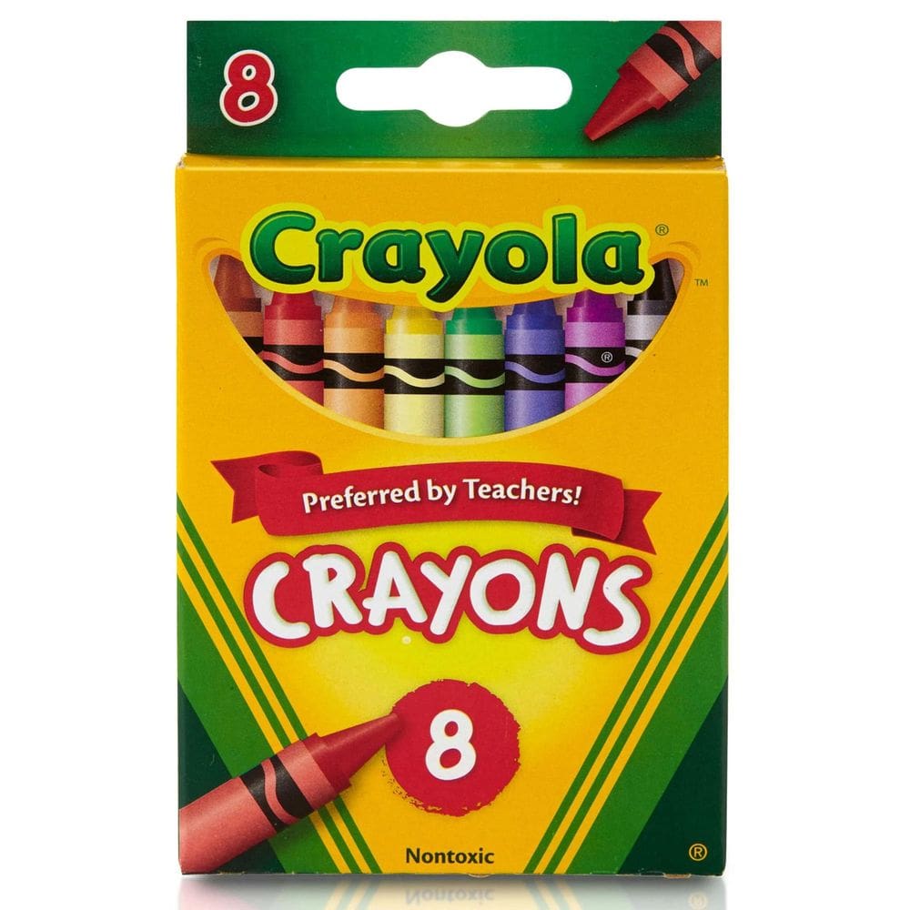 Lápis de cor: Crayola, material escolar, cores clássicas, 8 unidades