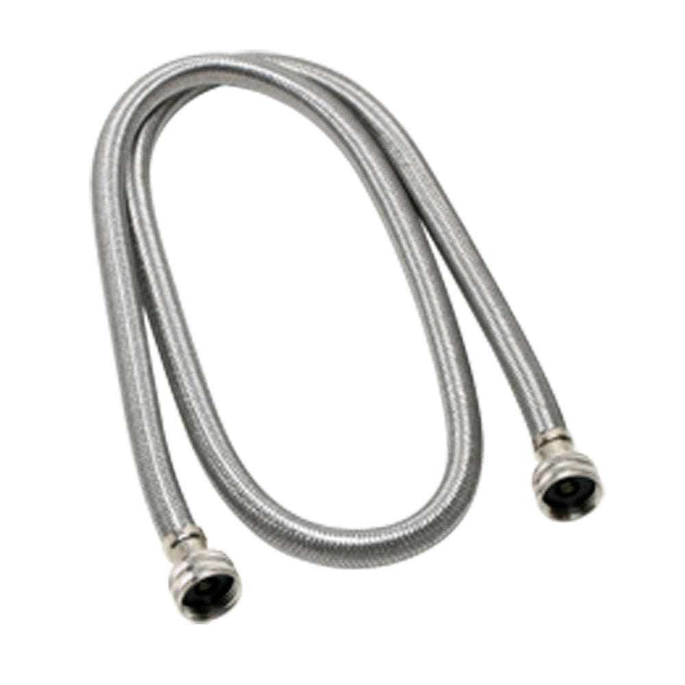 Mangueira Fluidmaster 3/4” em aço inoxidável 183 cm, linha de abastecimento