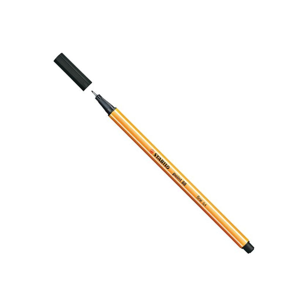 Caneta hidr Fine Point 88/46 Preta Stabilo