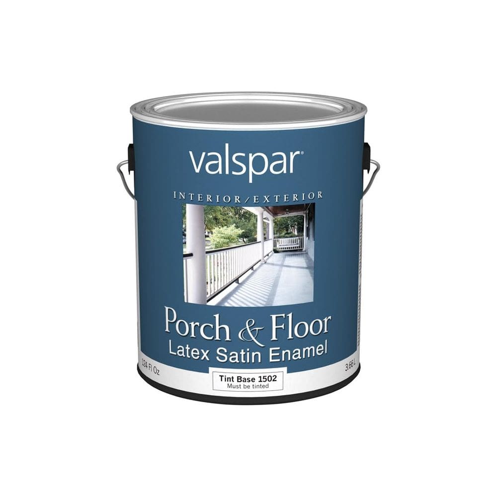 Piso de varanda de látex acetinado com base de tinta Valspar 1502 3,6 L