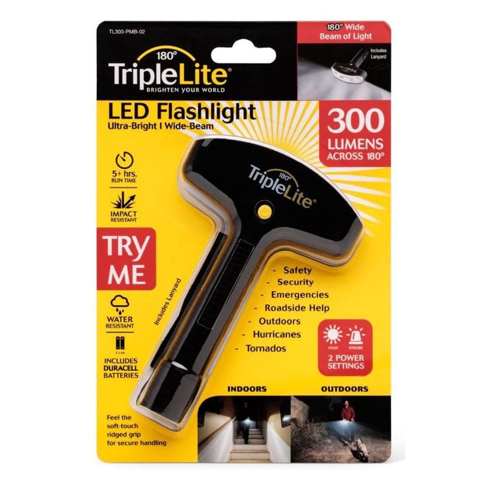 Lanterna LED TripleLite TL300 preta 330 lúmens AA