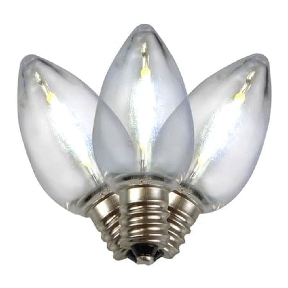 Lâmpadas LED C7 Holiday Bright Lights Pure White 25 Ct