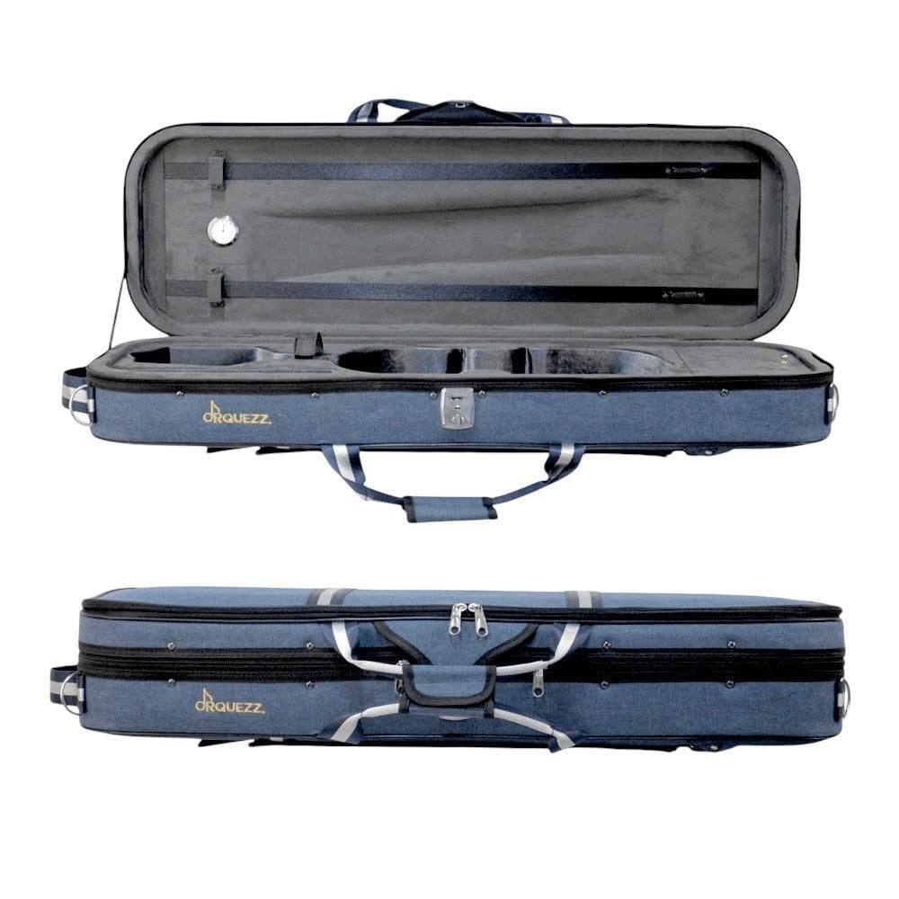 Estojo Orquezz Luxo Azul Claro Para Violino 4/4