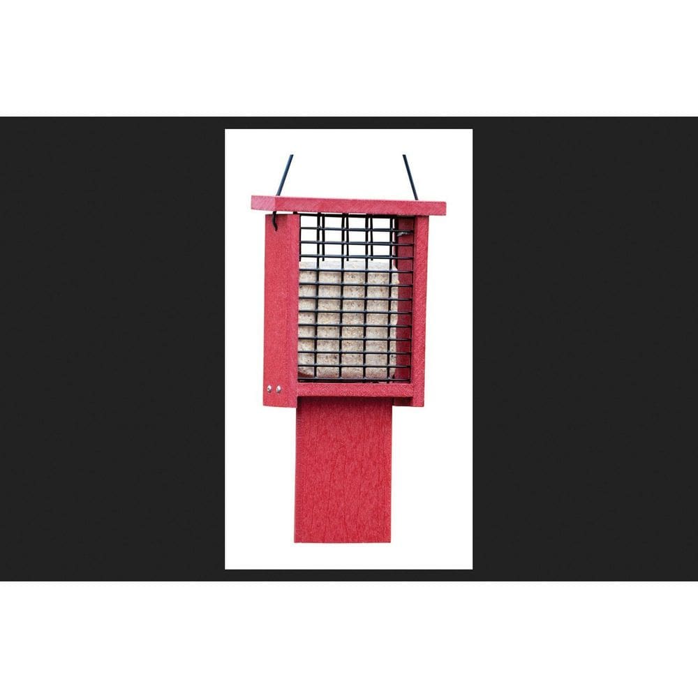 Alimentador de pássaros Woodlink Suet Plástico Reciclado Vermelho