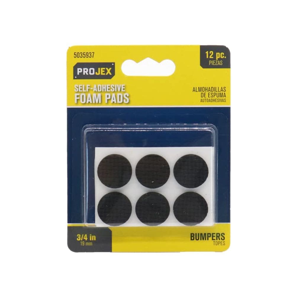 Protetor de piso para móveis, almofadas antiderrapantes de espuma PROJEX 1,9 cm, 12 unidades