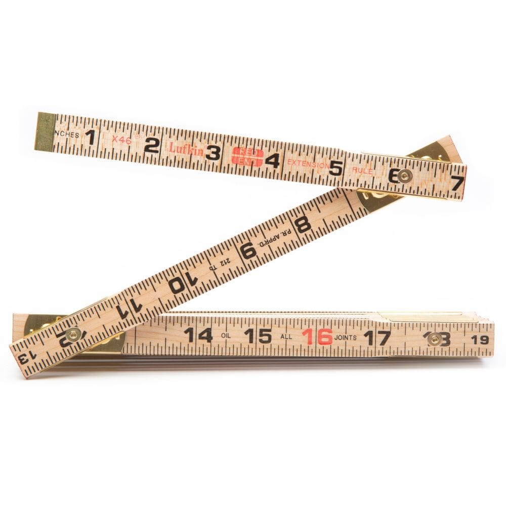 Régua de madeira dobrável Lufkin TX46N 15 cm 6 polegadas