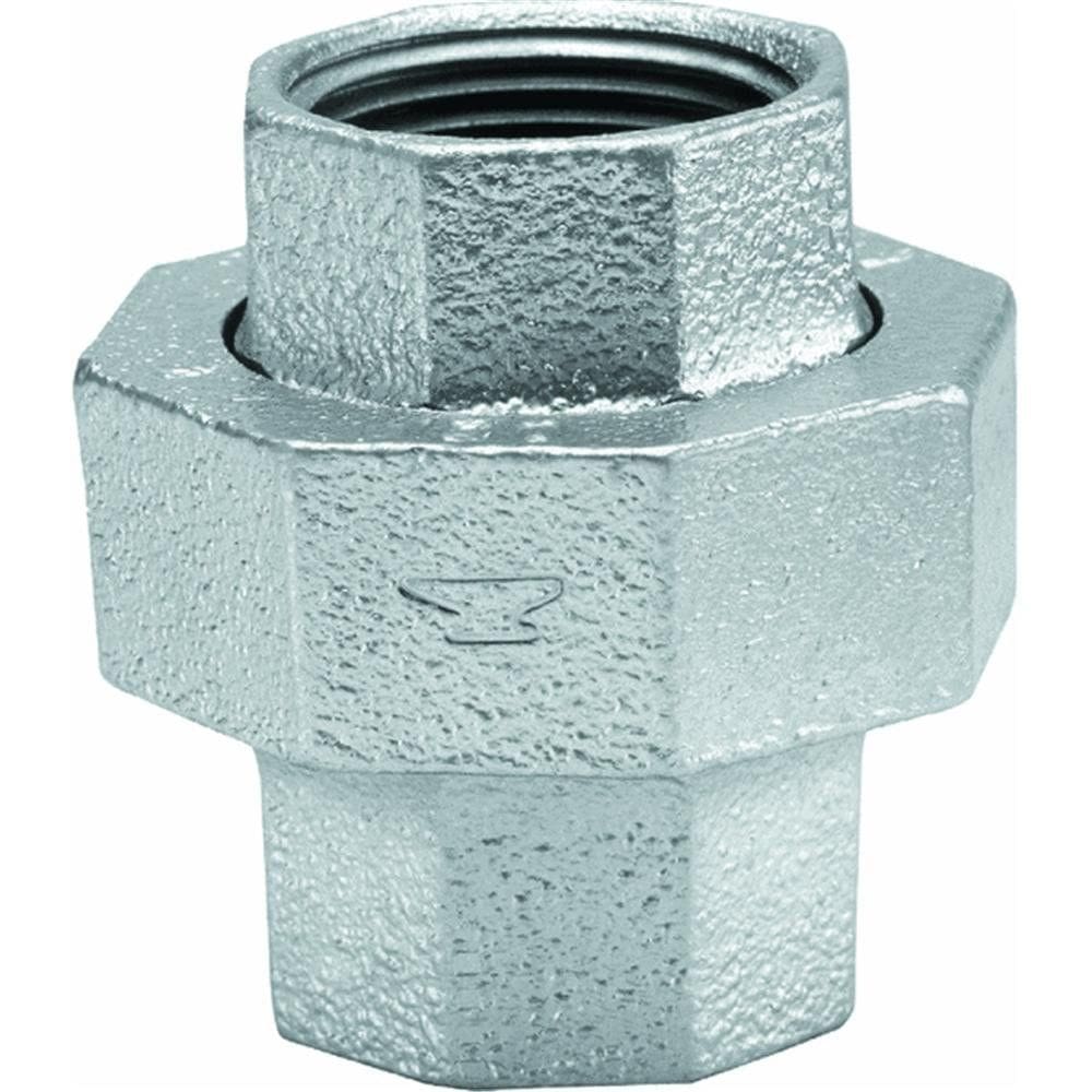 Encaixe de tubulação de mangueira Anvil International 1.5” Galvanized Union