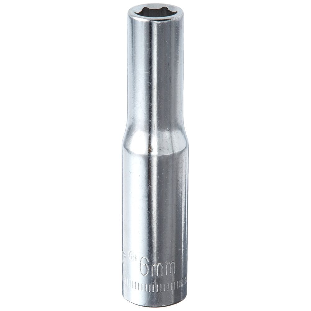 Copa Profunda Métrica 6mm 1/4” de Impulso y 6 Puntos Crescent