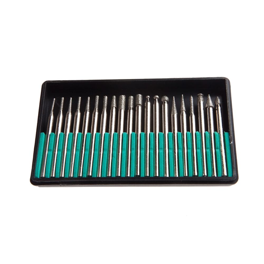 Conjunto de brocas Forney 60238 Diamond Point, 20 peças