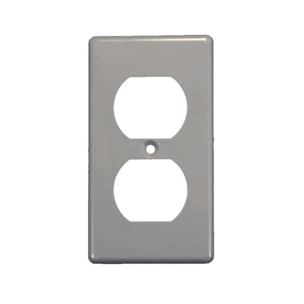 Cubierta de Caja Dúplex Cantex para Placa de Pared Gris 11x6x1 cm