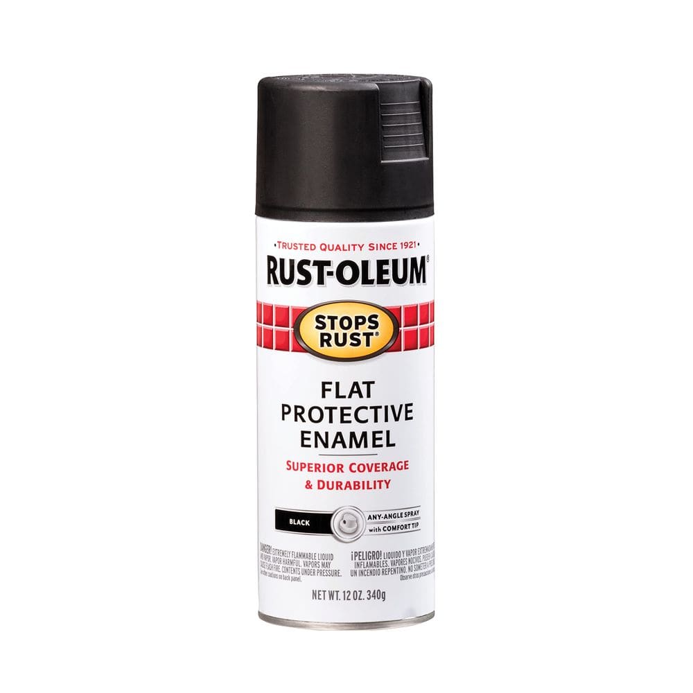 Pintura en Aerosol Rust-Oleum 340 g Negro Mate Detiene el Óxido