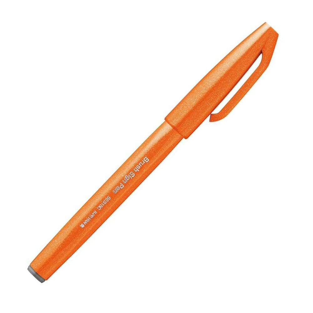 Caneta hidrográfica Brush Sign Pen Laranja - Pentel