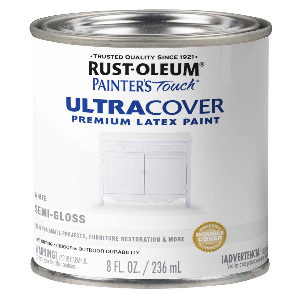 Pintura Rust-Oleum 1993730 Látex Semi-Brilhante Branco 236ml