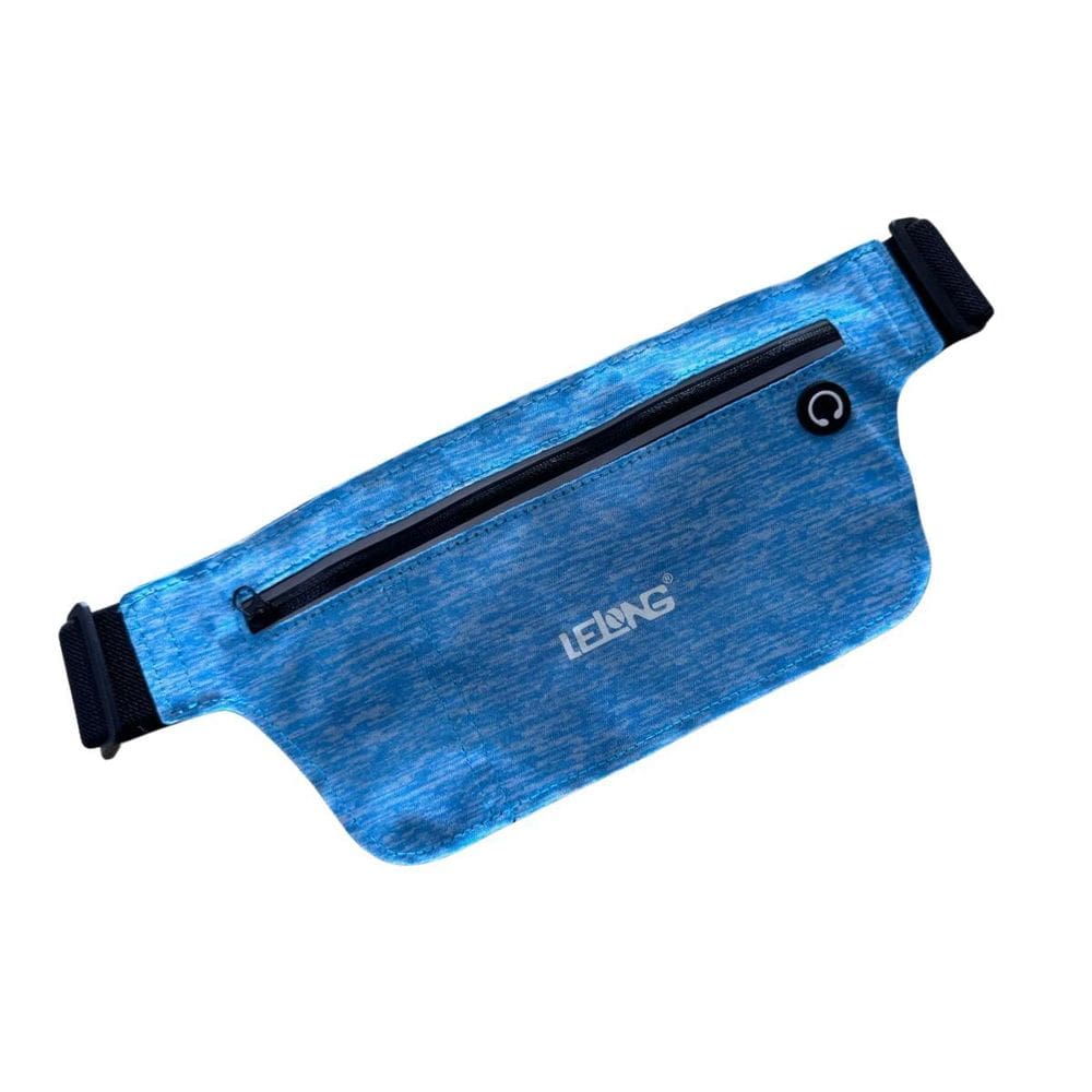 Pochete De Corrida Caminhada Entra Fone De Ouvido Azul