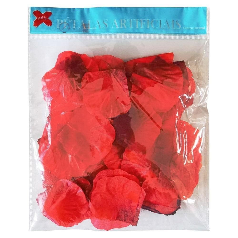 Pétalas Artificiais Vermelhas 100 Unidades Make+