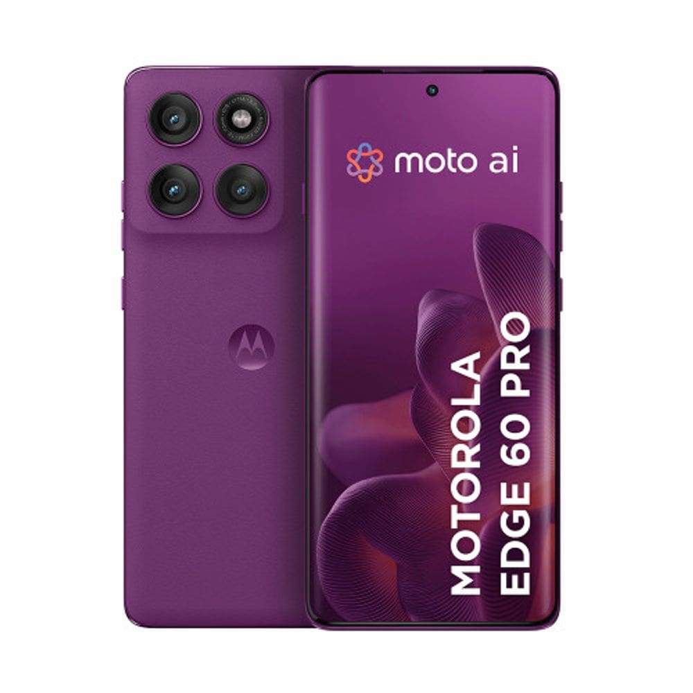 Smartphone Motorola Edge 60 PRO 5G 256GB 24GB 12GB RAM+12GB Tela Quad-Curve Moto AI 50MP Sony Câmera IP68 + IP69