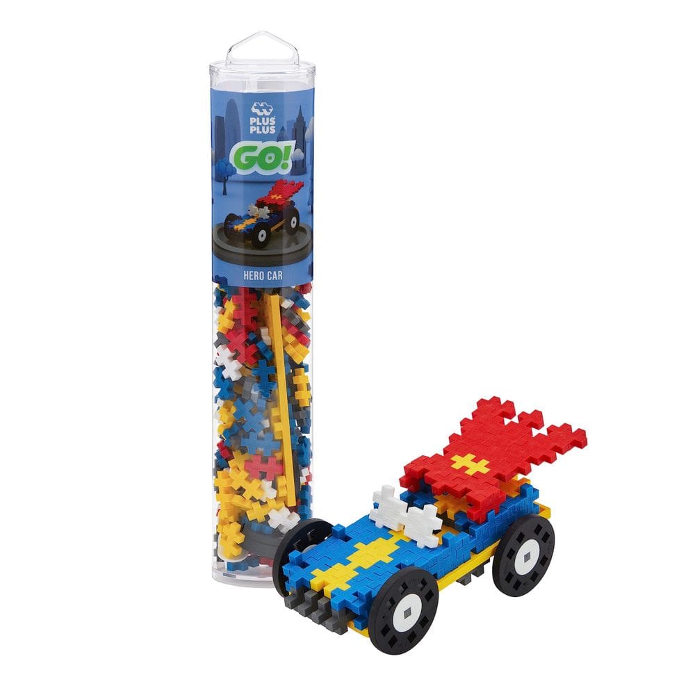Kit de blocos de construção PLUS PLUS Color Cars Tube com 200 peças