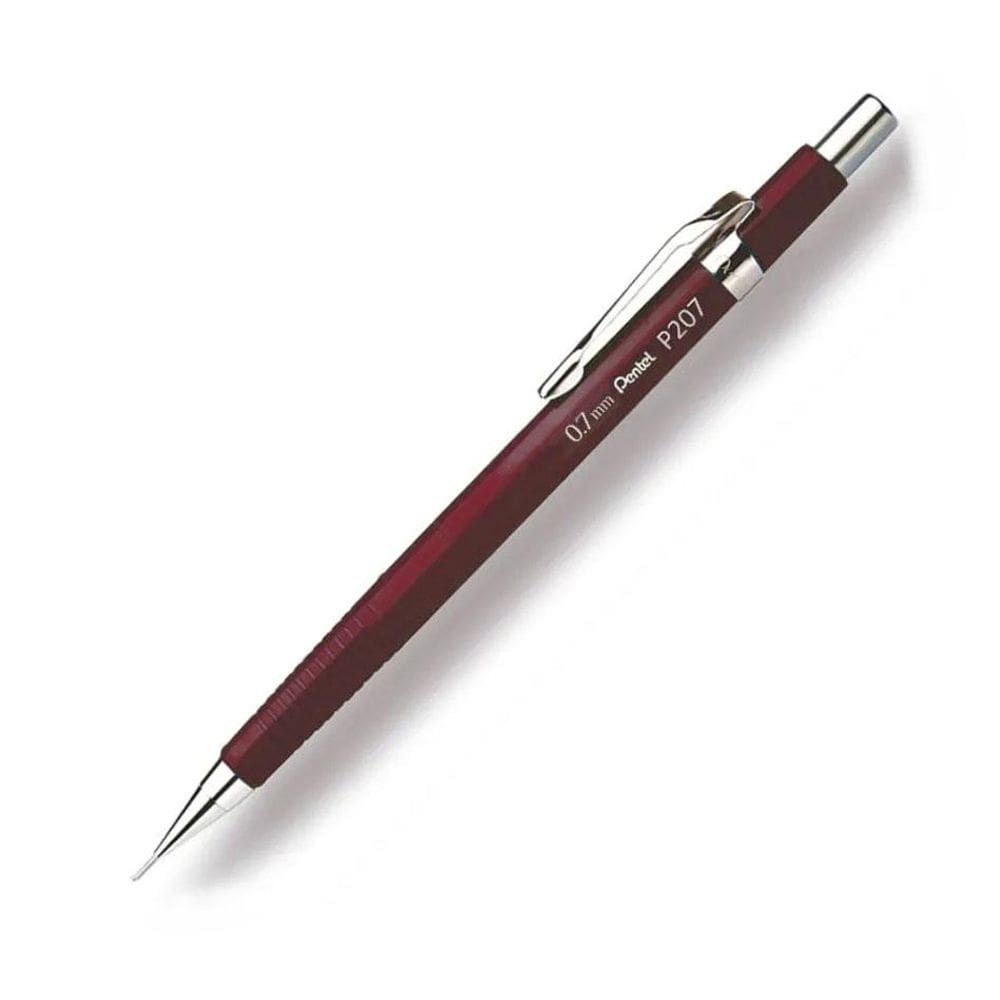 Lapiseira 0.7mm P207 Japonesas Ebitchá Vermelho - Pentel