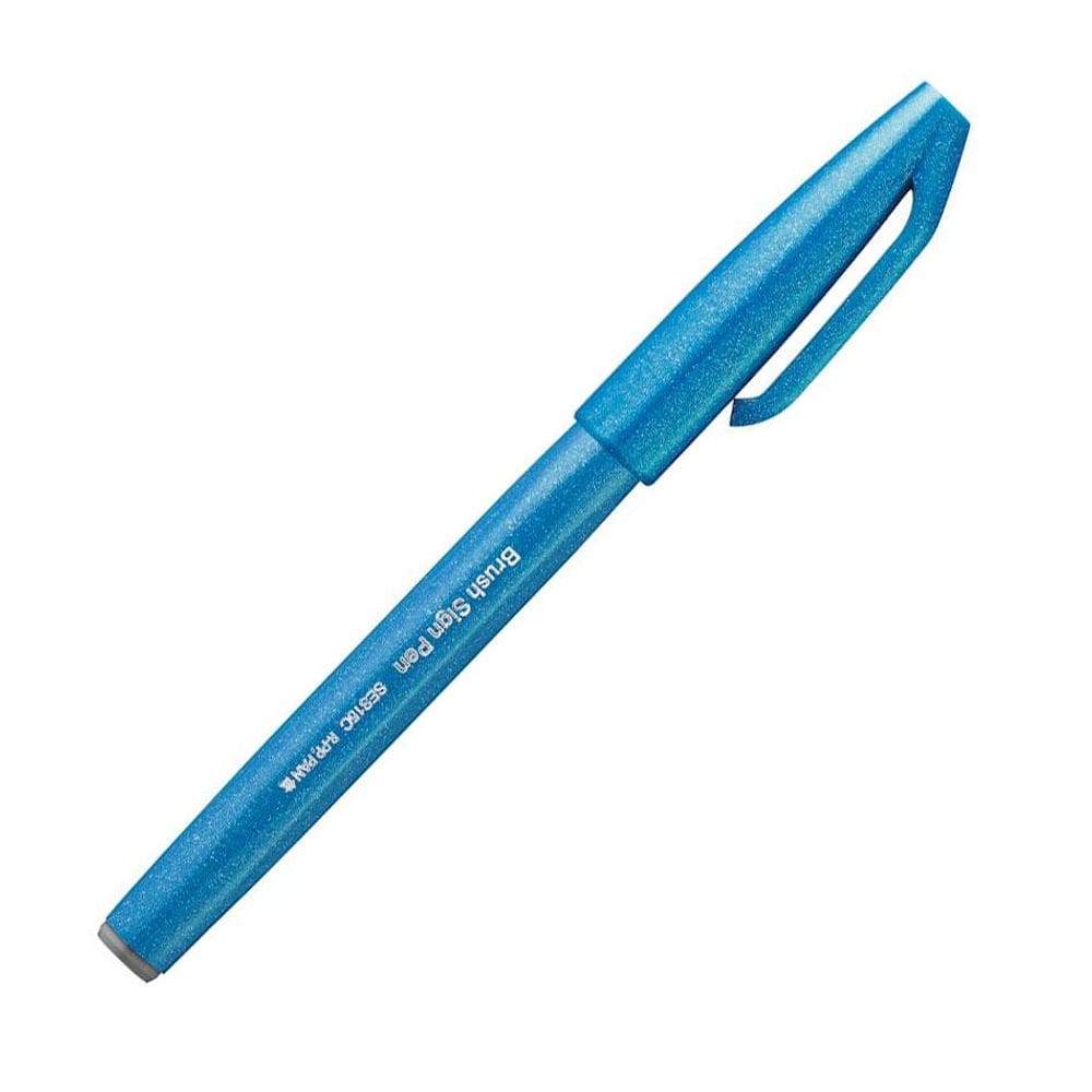 Caneta hidrográfica Brush Sign Pen Azul Céu - Pentel