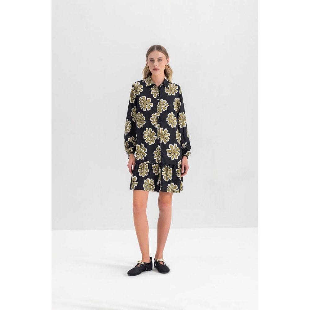 Vestido Feminino Em Viscose Essendi Preto