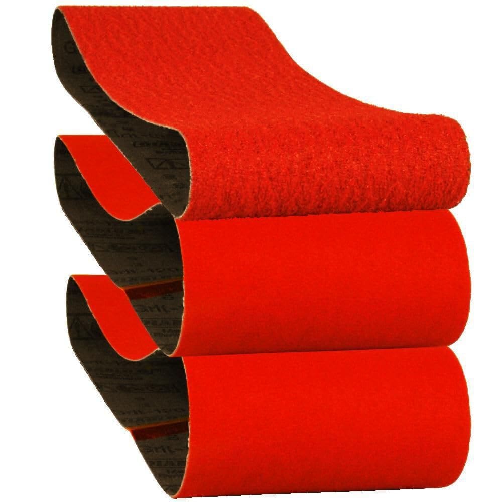 Cintos de lixar Diablo 4” x 61 cm de zircônio 50/80/120 Grit, pacote com 3