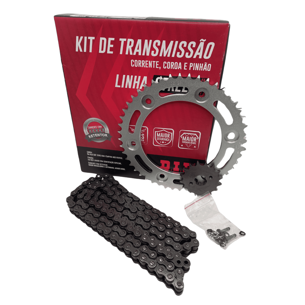 Kit Relação DID Linha Street Honda Xre 190 Bros160 2016 à 2024