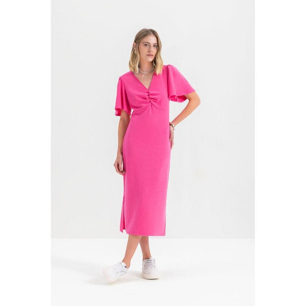 Vestido Feminino Em Malha Essendi Pink